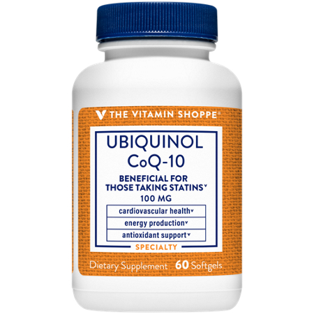The Vitamin Shoppe Ubiquinol CoQ-10 softgels 100 MG bottle front