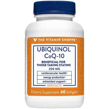 The Vitamin Shoppe Ubiquinol CoQ-10 softgels 200 MG bottle front