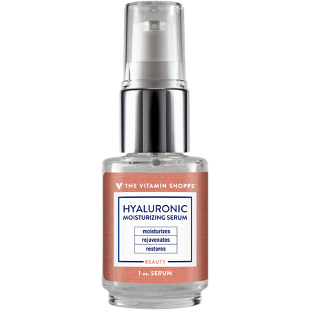 The Vitamin Shoppe Hyaluronic Moisturizing Serum bottle front