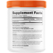 Supplement Facts label for Doctors Best L-Arginine Amino Acid Powder Vegan