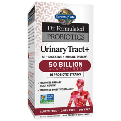 Dr. Formulated Probiotics Urinary Tract+ - 50 Billion CFU (60 Vegetarian Capsules)