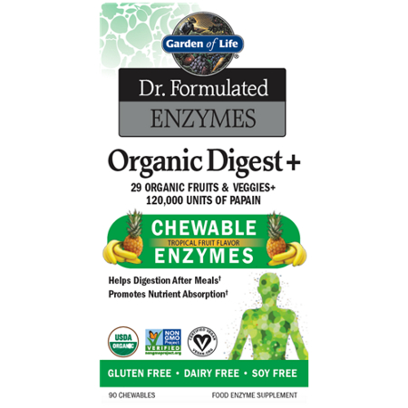 Garden of Life Organic Digest Enzymes Tropical Fruit
