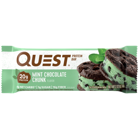 Quest Mint Chocolate Chunk Protein Bar view 4