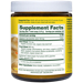 Supplement Facts label for Megafood Daily Turmeric Nutrient Booster Powder