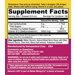 Supplement Facts label for Natures Life Vitamin B12 Drops