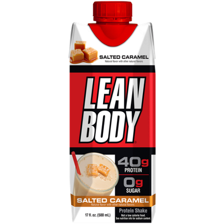 Lean Body Protein Shake Salted Caramel drink front