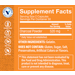 Supplement Facts label for Activated Charcoal 520 MG