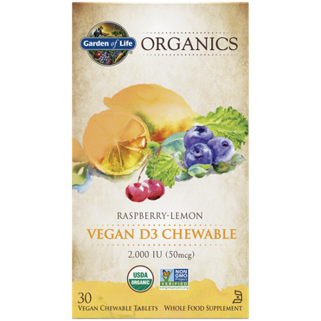 Garden of Life Organics Vegan D3 Chewable box view 2