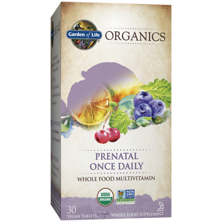 Garden of Life Organics Prenatal Once Daily box front