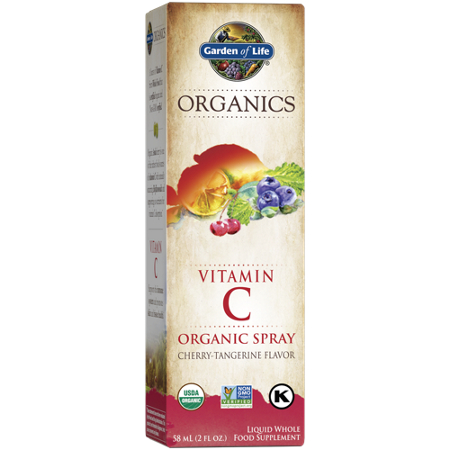 Garden of Life Organics Whole Food Vitamin C Spray box front