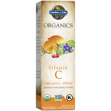 Garden of Life Organics Whole Food Vitamin C Spray box front
