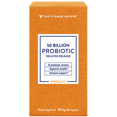 The Vitamin Shoppe Probiotic 50 Billion CFUs delayed release box view 5