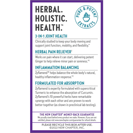 Zyflamend Support for Joint Function Flexibility and Mobility label