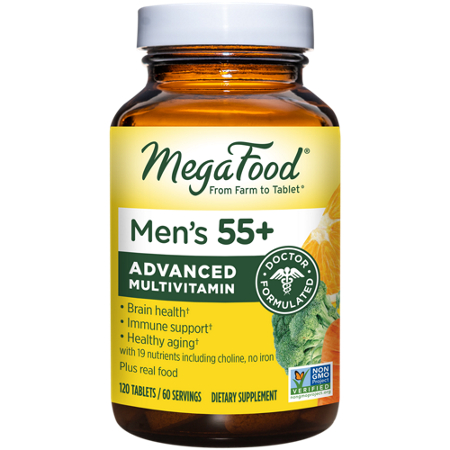Megafood Multivitamin for Men 55 plus tablets front