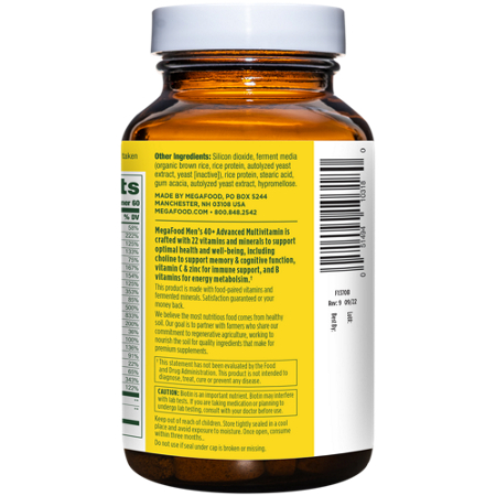 Megafood Multivitamin for Men 40 Plus tablets view 4