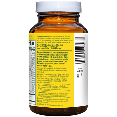 Multivitamin for Women 55 Plus bottle view 4