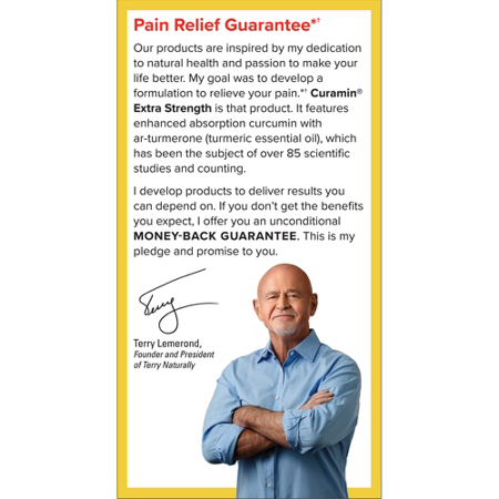 Terry Naturally Curamin Extra Strength Pain Relief label