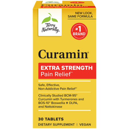 Curamin Extra Strength Pain Relief tablets box front