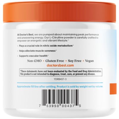L-Citrulline Amino Acid Powder - 3 G (66 Servings) by
