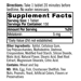 Supplement Facts label for Natrol Melatonin Fast Dissolve 5 MG