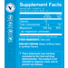 Supplement Facts label for Calm Zone Magnesium Powder 350 MG