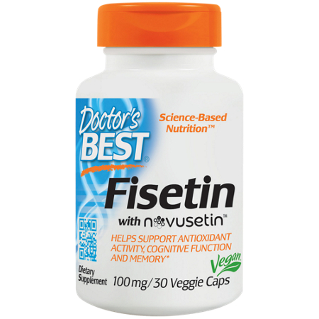 Doctors Best Fisetin with Novestin capsules 100 MG front