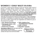 Women's Multivitamin with Methylated Folate B6 & Calcium label