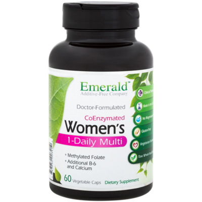 Women's Multivitamin with Methylated Folate, B6 & Calcium (60 Vegetarian Capsules)