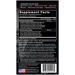 Supplement Facts label for testosterone and fat burner