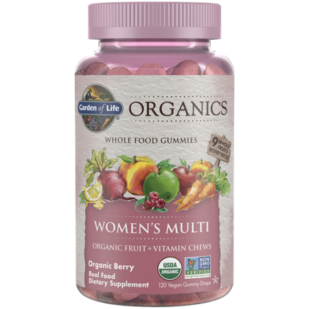 Garden of Life Organics Whole Food Multivitamin for Women bottle front