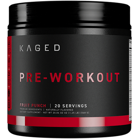 KAGED Pre-Kaged Pre-Workout Fruit Punch container front