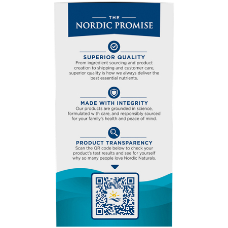 The Nordic Promise text with QR code