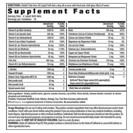 Irwin Naturals Quick Energy RED Multivitamin label