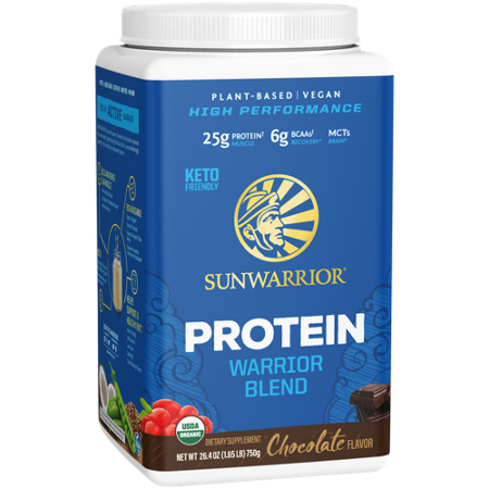 Sunwarrior Protein Warrior Blend Chocolate box front