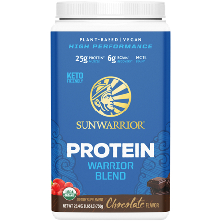 SunWarrior Warrior Blend Organic Vegan Protein Chocolate view 2
