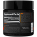 Supplement Facts label for KAGED C-HCl Creatine HCl Lemon Lime 750 MG
