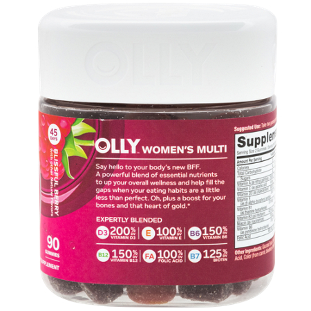 Olly Womens Gummy Multivitamin Berry gummies view 4