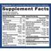 Supplement Facts label for Olly Men's Gummy Multivitamin