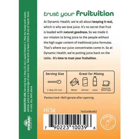 Dynamic Health Vitamin C Directions: Citrus Flavor 1000 MG