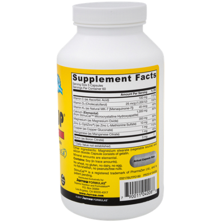 Jarrow Bone-Up Calcium Formula Supplement Facts label