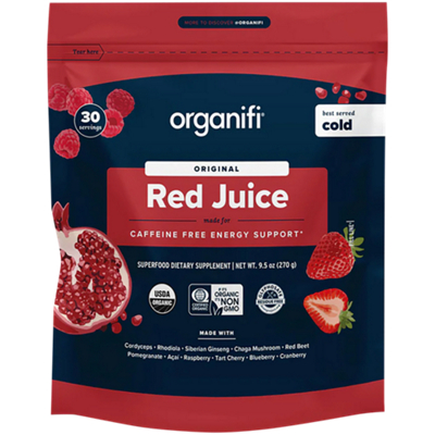 Organic Red Juice Superfood Powder with Acai & Cordyceps (30 Servings)