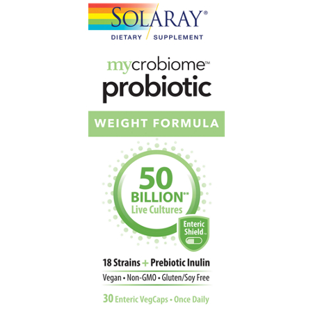Solaray Mycrobiome Probiotic Weight Formula capsules 50 billion CFUs view 2