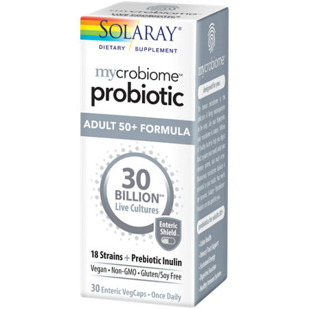 Solaray Mycrobiome Refrigerated Probiotic for Adults 50 plus box view 5