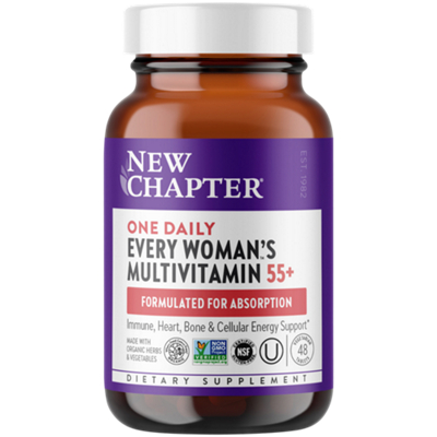 Every Woman's One Daily Multivitamin for Women 55+ - Whole-Food Complex (48 Vegetarian Tablets)