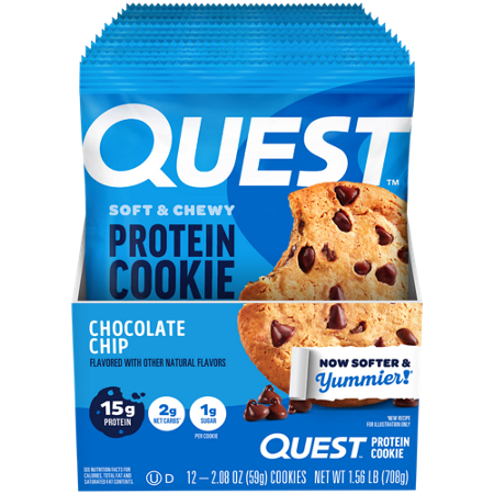 Quest Soft & Chewy Protein Cookie Chocolate Chip view 6