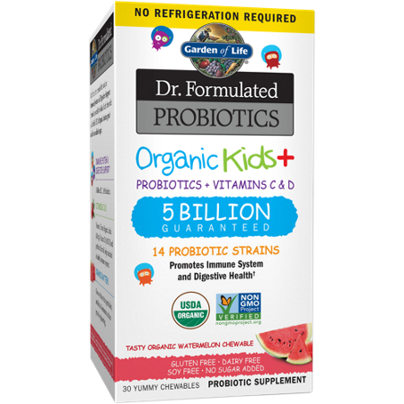Dr Formulated Probiotics Organic Kids Plus box front