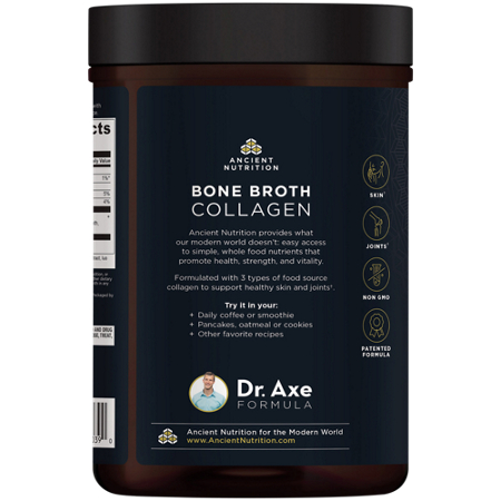 Ancient Nutrition Bone Broth Collagen Superfood Powder vanilla view 4