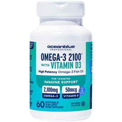 Omega-3 2100 Olcenic Blend with Vitamin D - Vanilla (60 Softgels)