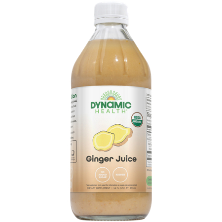 Dynamic Health Organic Ginger Juice bottle front