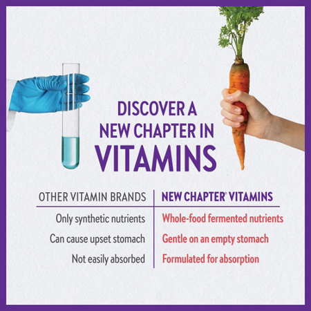 Discover a New Chapter in Vitamins product comparison for New Chapter